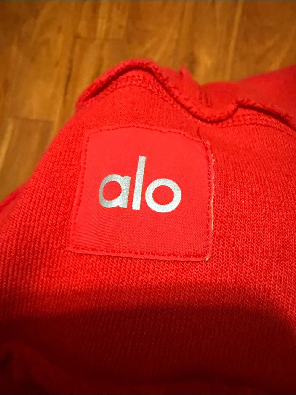 ALO yoga  women’s Red Hoodie Sweatshirt - Brand Unknown
